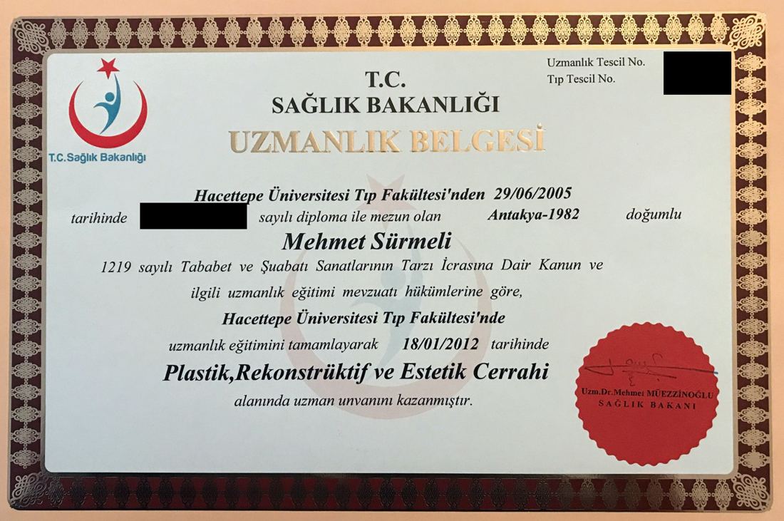 Specialty Diploma — Plastic, Reconstructive and Aesthetic Surgery